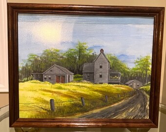 Rural Painting in Frame