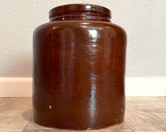 Salt glazed Brown Stoneware Crock