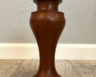 Hand Turned Small Wood Vase