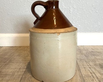 Primitive 1 Gallon Stoneware Whiskey Jug