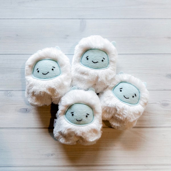 Yeti Plush Handmade Toy Abominable Snowman Cute Monster Doll Stuffed Baby Yeti Gift for Child Imaginary Friend Soft Toy