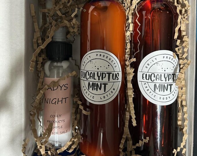 Eucalyptus Mint lotion and body spray gift box set