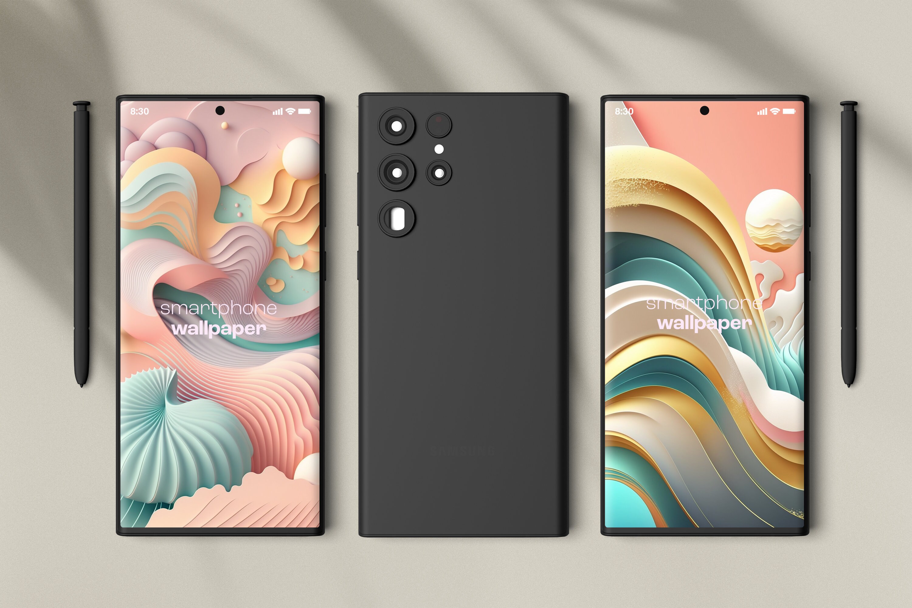 10 Abstract Fluid Ripple, Smartphone Wallpaper, Lock Screen Wallpaper