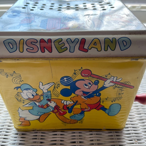 Vintage J. Chein Company 1950s Disneyland Melody Player Music Box