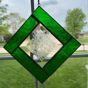 Stained Glass Suncatcher - Unique Art, Home Decor & Gift
