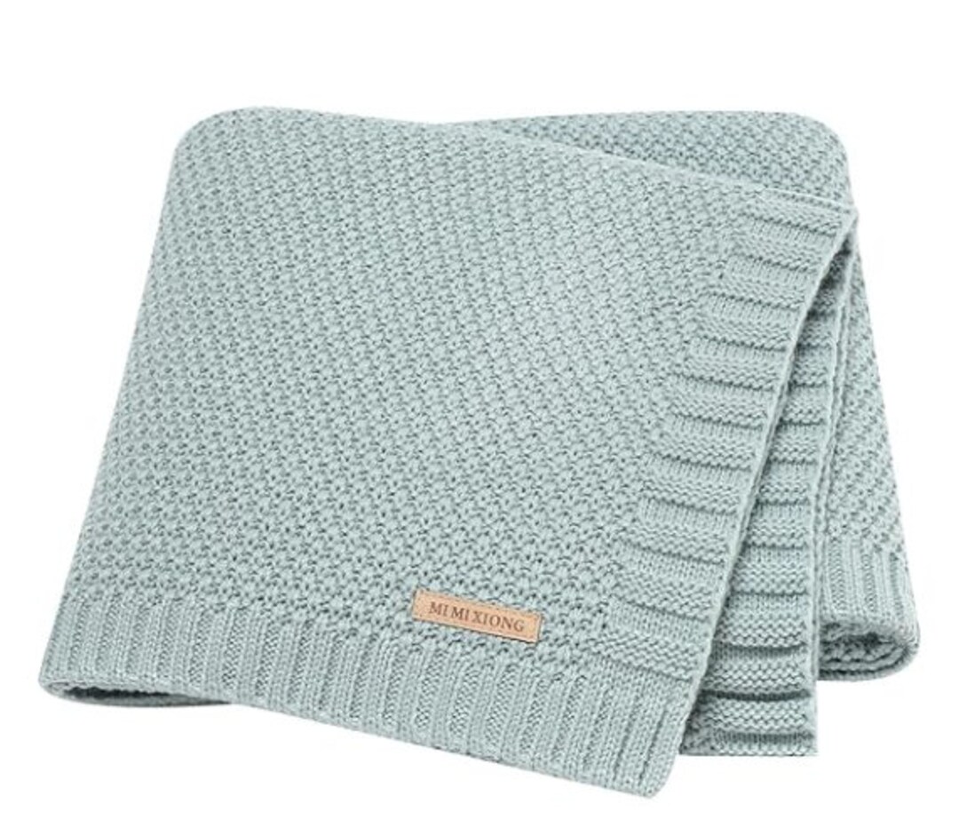 Cozy Soft Knit Baby Blanket Etsy