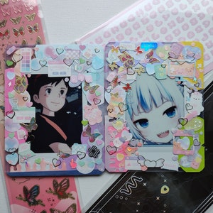 Customised internetcore themed cute Deco toploader photo holder