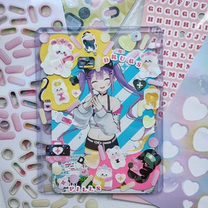 Customised medical themed aesthetic Deco toploader photo holder