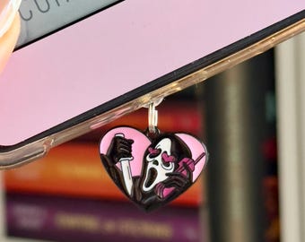 Halloween Ghost Masked Man Ereader Charm: Dark Romance Reader Accessory