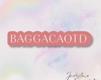Holographic Kindle Sticker "BAGGACAOTD” Spicy Bookish