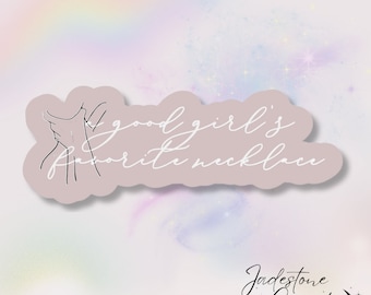 Holographic Bookish Kindle Ereader Sticker Book boyfriend quote “good girls favorite necklace”