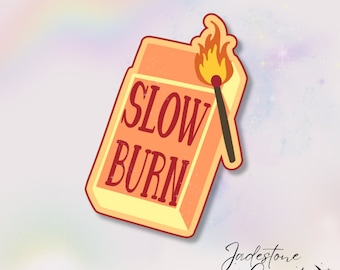 Holographic Bookish Kindle Sticker “Slow Burn”