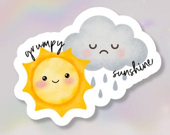 Holographic Spicy Bookish Kindle Sticker “Grumpy X Sunshine”