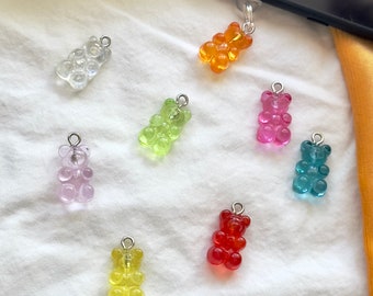Acrylic Gummy Bear Kindle Charm: Colorful Ereader Dust Plug