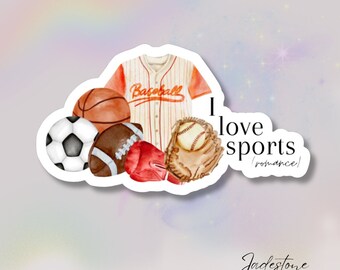 I love sports romance holographic kindle ereader stickers