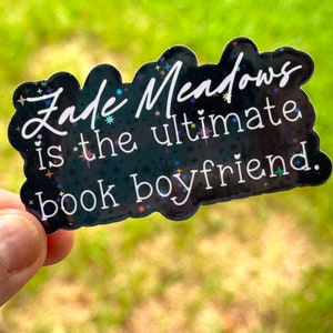 CUSTOMIZABLE Holographic Bookish Kindle Ereader Sticker Book boyfriend “the ultimate book boyfriend”