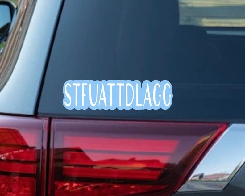 STFUATTDLAGG Permanent Vinyl Car Decal: Spicy Smut Booktok Reader bild 1