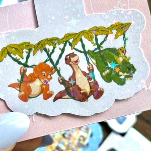 Holographic Magnetic Bookmark Cartoons Nickelodeon Land Before Time cute bookish 90s baby Cartoon Network