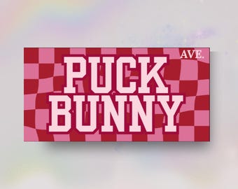 Holographic Spicy Bookish Kindle Sticker “Puck Bunny Ave”