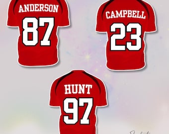 Erin MacKenzie Licensed Football Jersey Sticker - Water Resistant