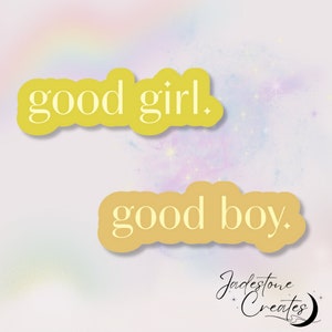 Holographic Bookish Kindle Sticker “good girl”