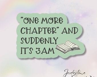 One More Chapter Holographic Bookish Sticker