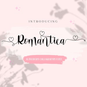Cursive Font SVG Wedding Font with Heart Tails Hand lettered Cursive Font Cursive Script Wedding Font Calligraphy Font Monogram Digital Font