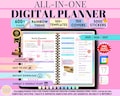 All In One Digital Planner 2025, 2026, 2027 Digital Planner, Digital Journal, Digital Goodnotes Template, Weekly, Daily Planner, Notability