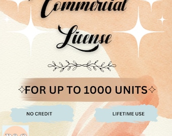 B&G Collection Commercial use license for ALL Font designs (Single Product or Bundle)