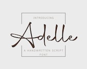 Handwritten Signature Script Font, Cursive Font, Cricut Font, Fonts for Cricut, Procreate Font, Modern Font