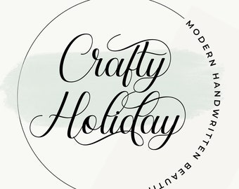 Crafty Holiday - Font download, Calligraphy font, Script Font, Cricut font, Handwritten font, Wedding font, Swash font, Modern font, Fonts