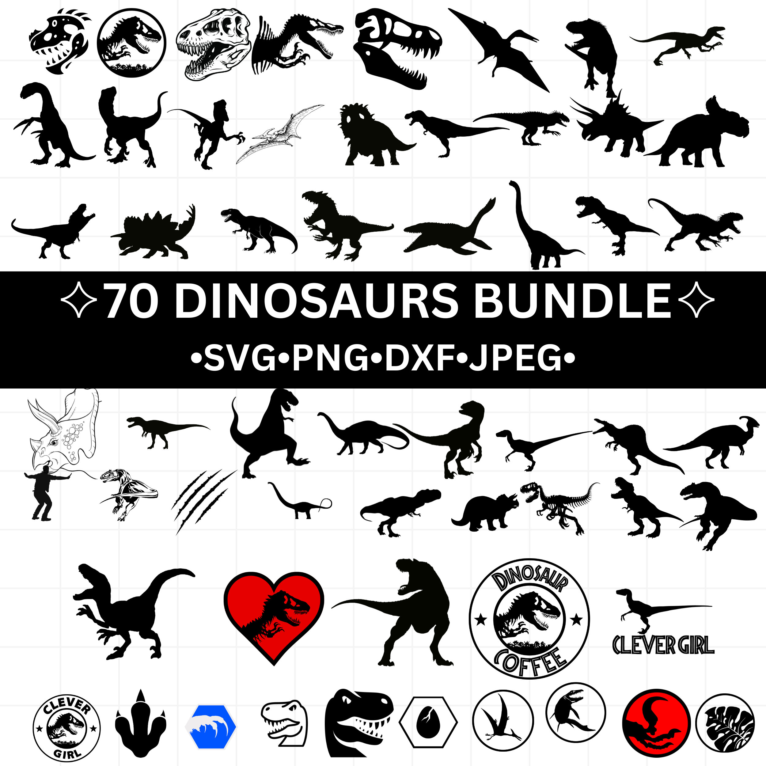 Suciasaurus Silhouette Large - T Rex Dino Silhouette Clipart, clipart, png  clipart