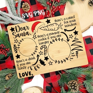 Caro Santa Tray SVG PNG Design, Natale in formato SVG, Santa Tray Santa Plate in formato SVG, Santa Milk Cookies in formato SVG, Biscotti per Babbo Natale in formato SVG, carota in formato SVG