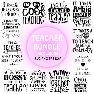 Lehrer-Svg-Bundle, Lehrer-Zitat-Svg, Lehrer-Svg, Schule-Svg, Lehrer-Leben-Svg, zurück zur Schule-Svg, Lehrer-Anerkennungs-Svg