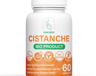 Cistanche Capsules 500mg high quality vegetarian natural extract.