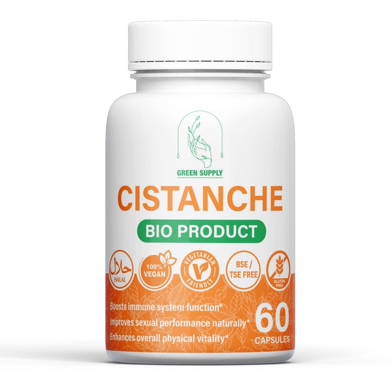 Cistanche Capsules 500mg natural extract of high vegetarian quality. image 1