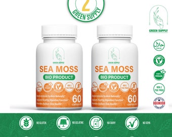 STARTPAKKET: 2 x Zeemoscapsules 500 mg natuurlijk extract van hoge vegetarische kwaliteit.
