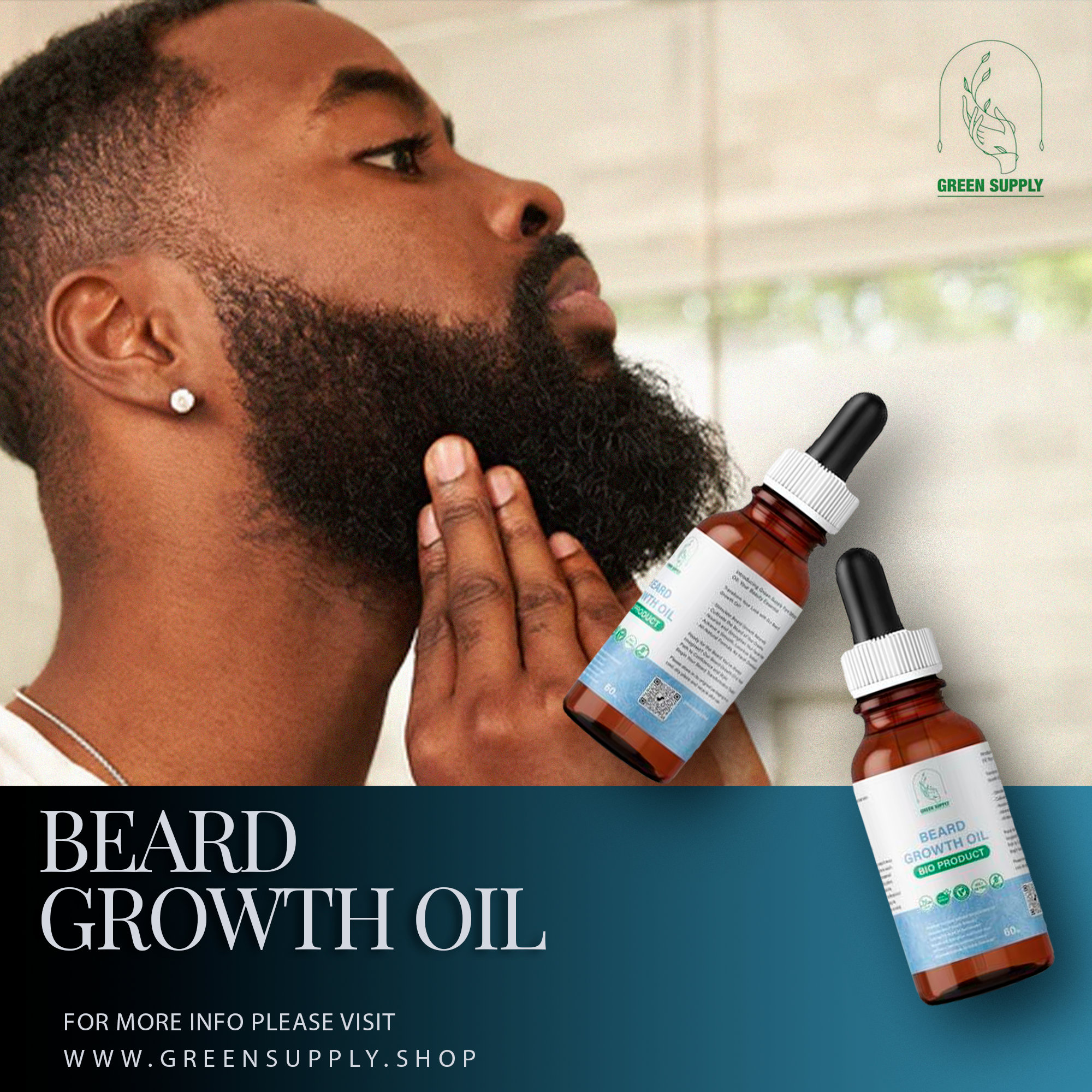 beard growth oil: 30ml Pure & Organic High Quality Beard Growth Oil.