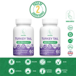 STARTERPAKET: 2 x 500-mg-Kapseln mit Schmetterlingstramete, hochwertiger vegetarischer Naturextrakt.