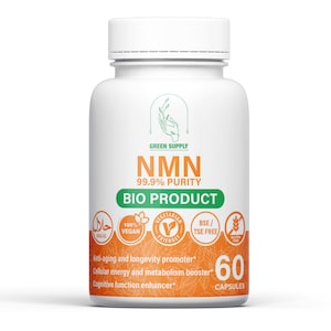 NMN 500 mg x 60 (Nicotinamide Mononucleotide) High-quality certified purity product.
