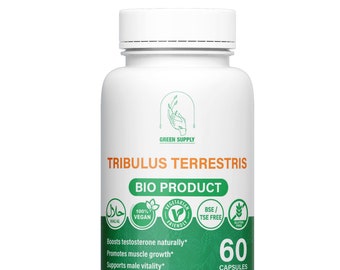 Capsules de Tribulus Terrestris 500mg - Qualité Supérieure, Satisfaction Garantie, extrait de haute qualité végétarienne.