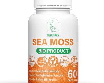 Sea Moss Capsules 500mg high quality vegetarian natural extract.