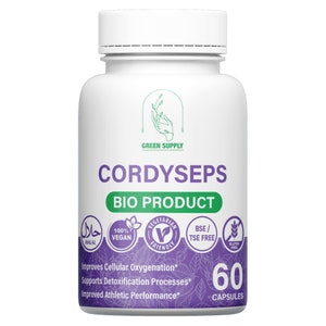 Cordyceps Sinensis 500 mg Kapseln. Cordyceps-Extrakt. Hochwertiger vegetarischer Naturextrakt.