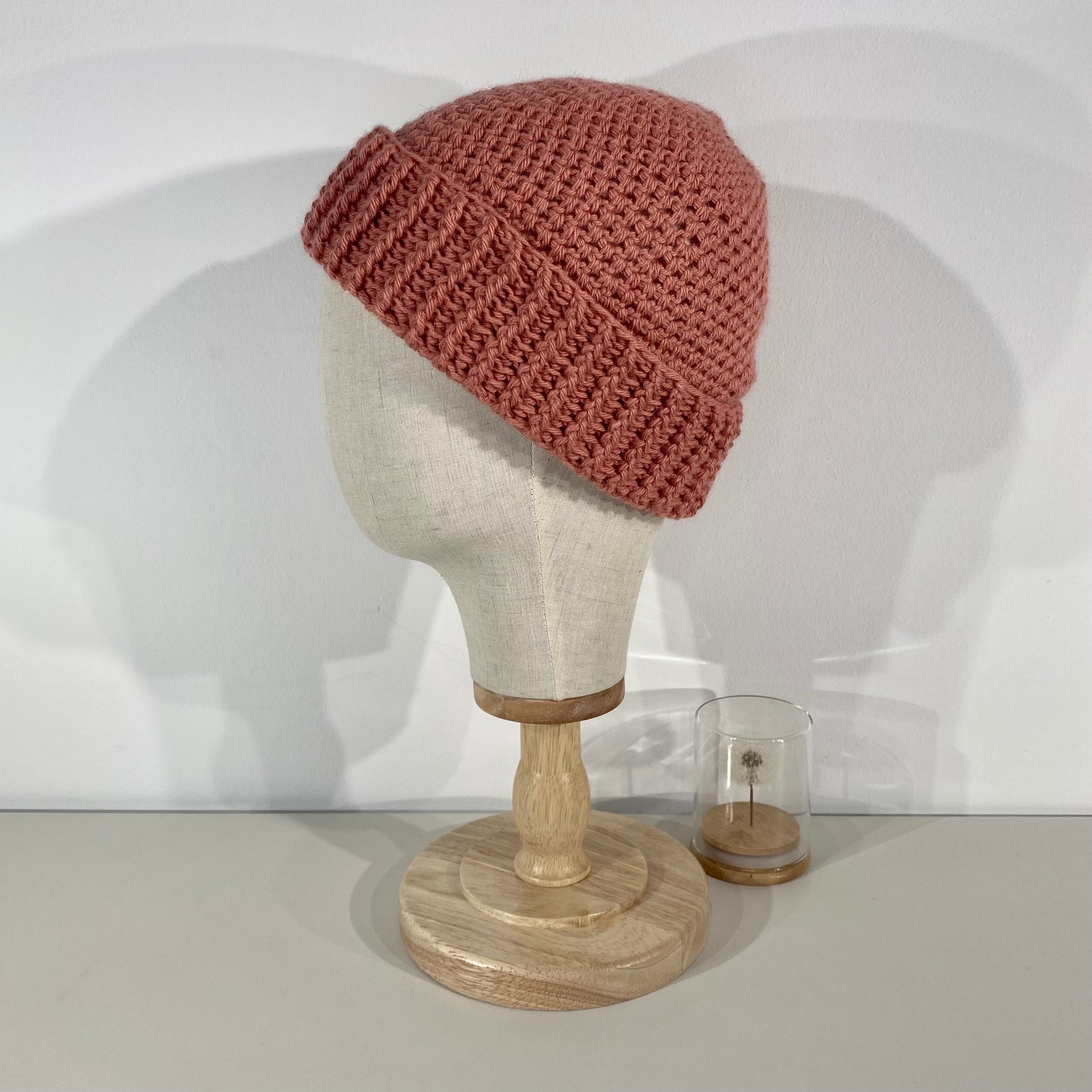 Pure Merino Wool Handmade Beanie Hat in 