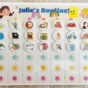 DESIGNED BY DOCTOR - Chore Chart with Reward Chart, 100% Personalized for Your Child. Printable Morning Routine, Afternoon and Evenin.