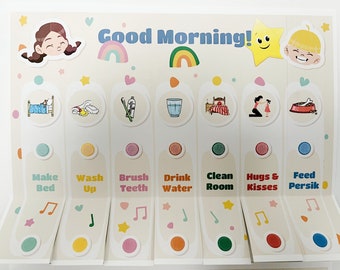 DESIGNED BY DOCTOR - Kids Chores Chart with Reward Chart, 100% Personalized for Your Child. Kids chore chart. kids reward chart.