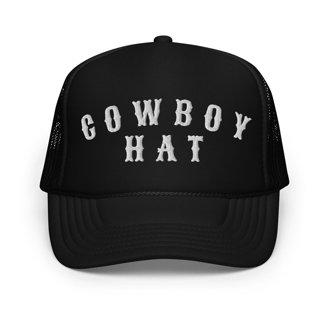 Cowboy Trucker Hat Western Trucker Hat Cowboy Baseball Hat Funny Cowboy