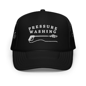 Cappello per lavaggio a pressione / Piccole imprese / Grafica ricamata / Parte anteriore in schiuma / Cappello stile camionista