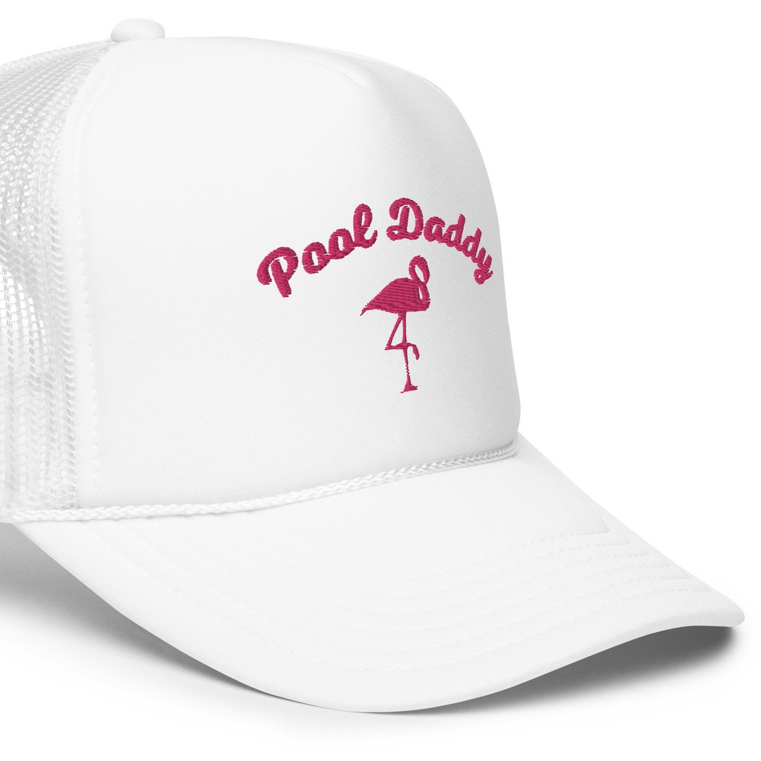 Pool/beach Embroidered Trucker Hat Pool Boy - Etsy