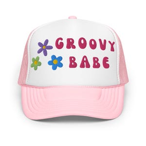 Hippie Trucker Hat, Female Trucker Hat, Festival Trucker Hat